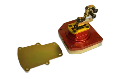 Qwik Stik Shifter TKO500/600 Mid-shift, 2" Left 1.300" - 1.800" BWD, Rear Cover Plate